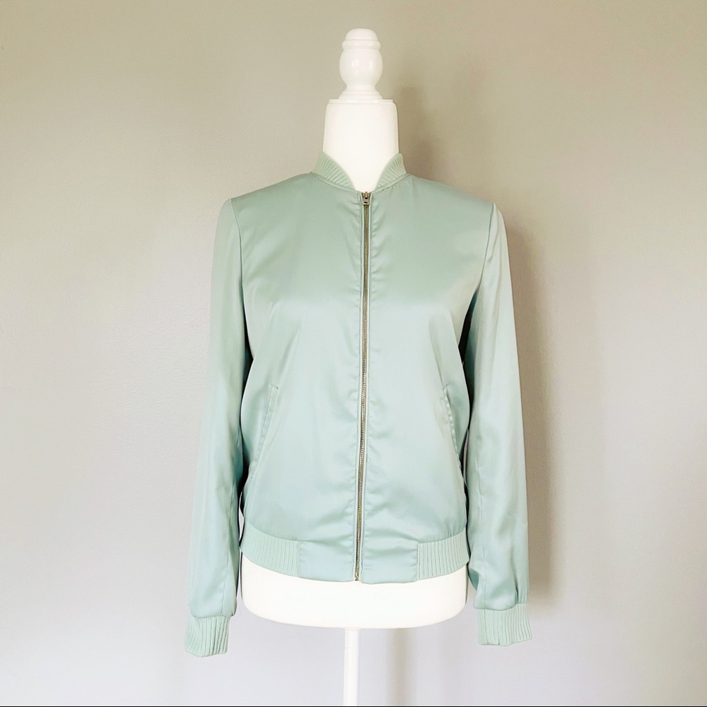 ZARA SATIN BOMBER JACKET